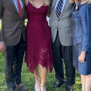 Lulus red lace dress